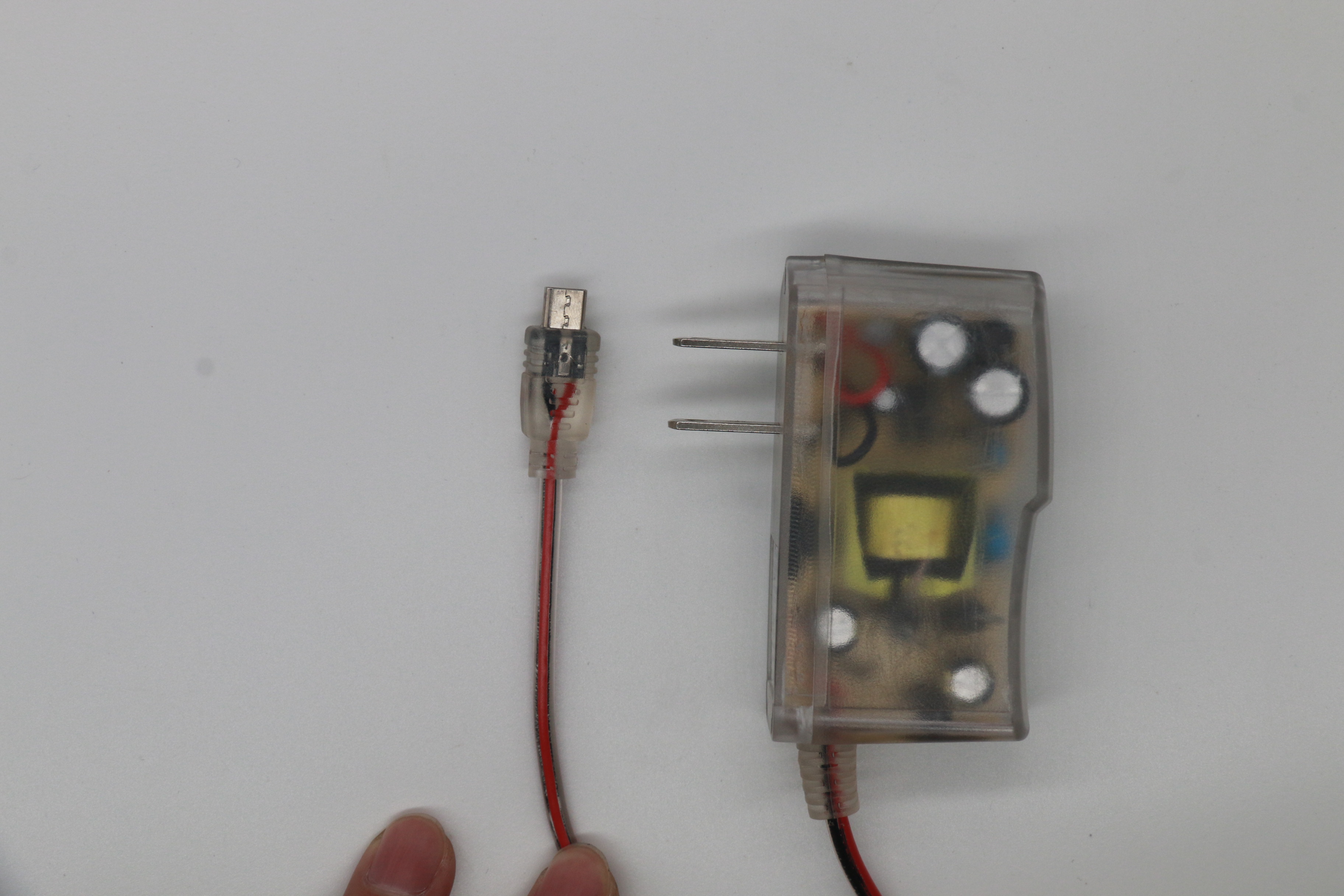 WLC5V2.5A透明立式帶線MICRO5P